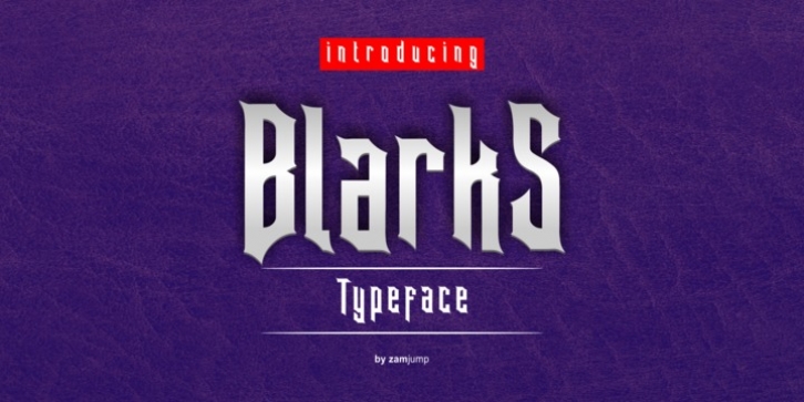 Blarks font preview