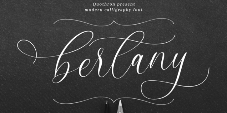 Bertany font preview