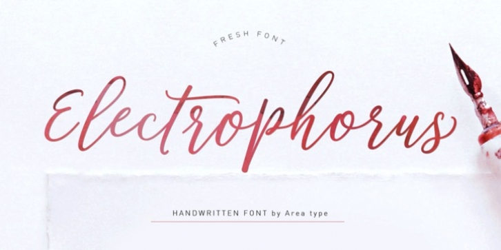 Electrophorus font preview