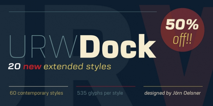URW Dock font preview