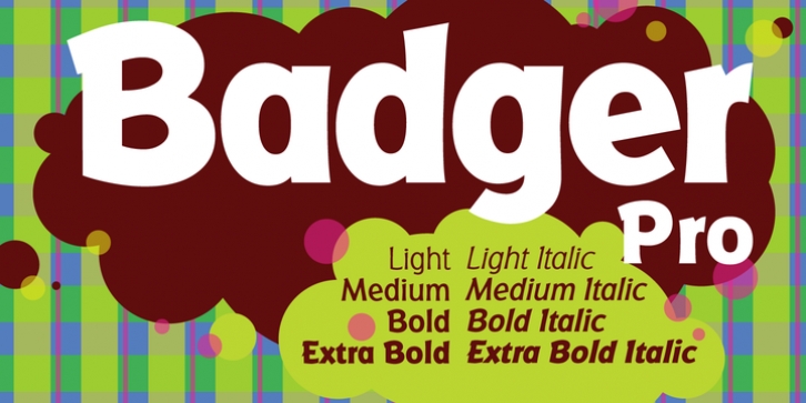 Badger Pro font preview