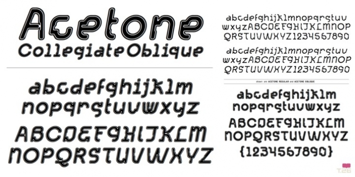 Acetone font preview