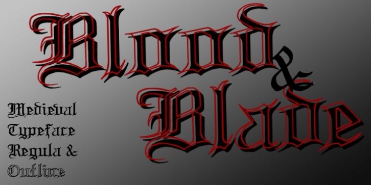 Blood And Blade font preview