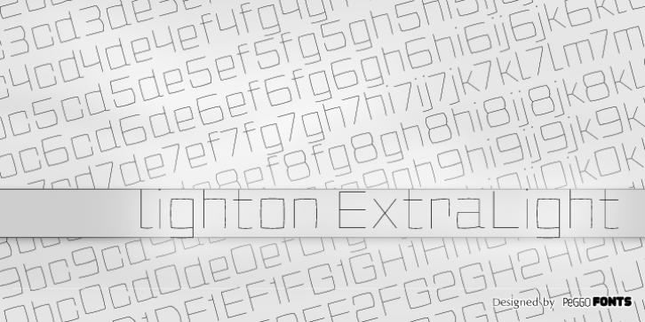 Lighton font preview