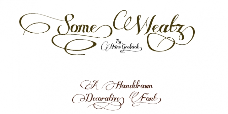 Some Weatz font preview
