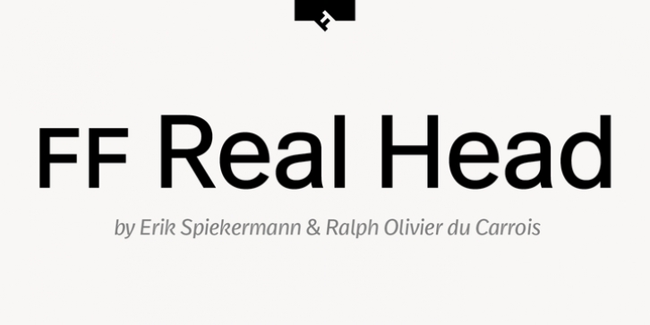 FF Real Head font preview