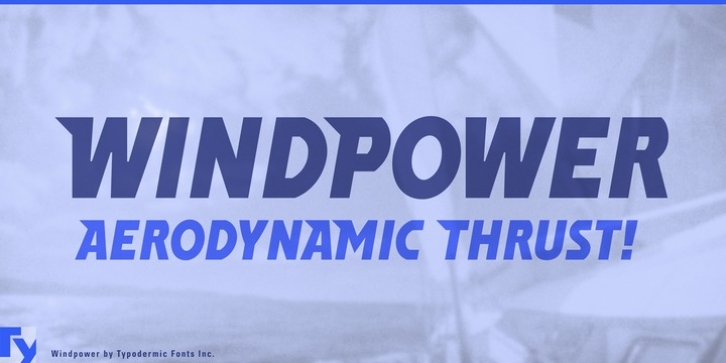 Windpower font preview