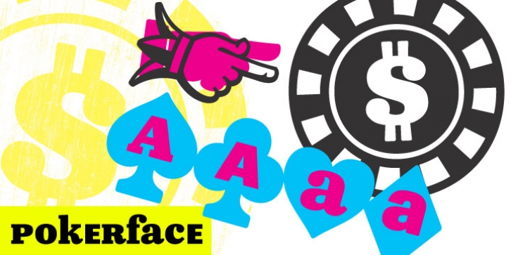 Pokerface font preview