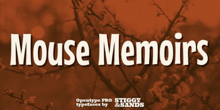Mouse Memoirs Pro font preview