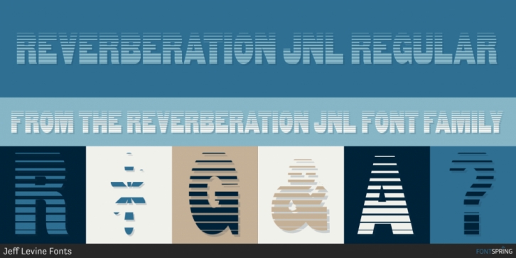 Reverberation JNL font preview