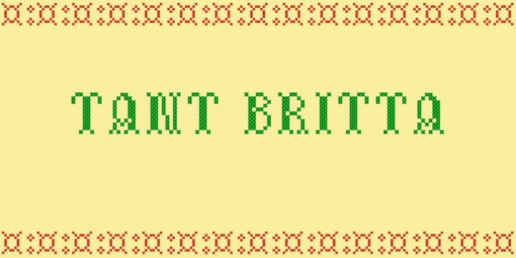 Tant Britta font preview
