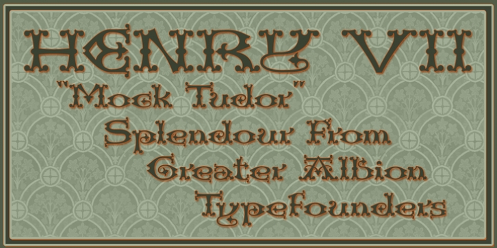 Henry VII font preview