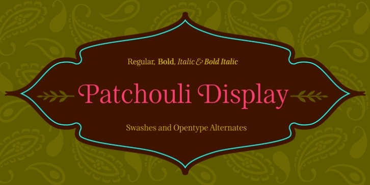Patchouli Display font preview