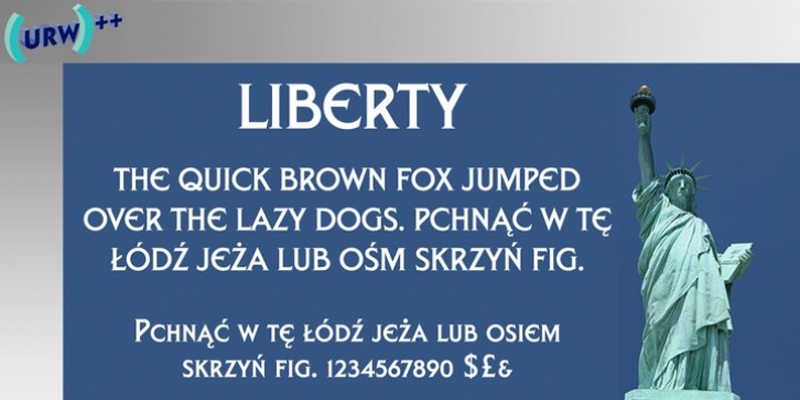 Liberty font preview