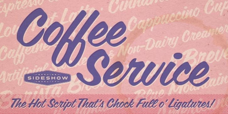 Coffee Service font preview