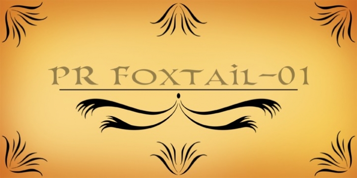 PR Foxtail 01 font preview