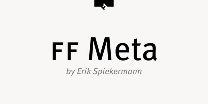 FF Meta font preview