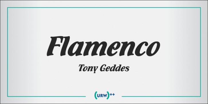 Flamenco font preview
