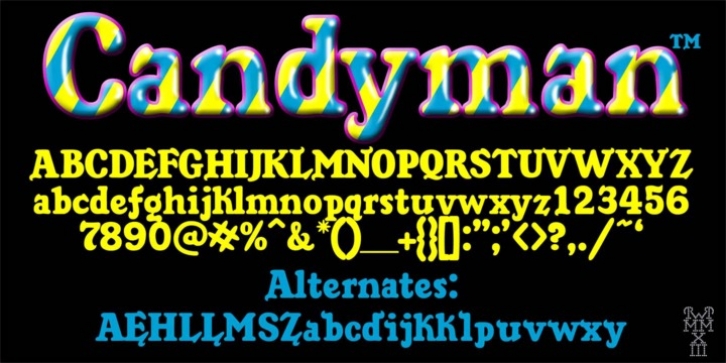 Candyman font preview