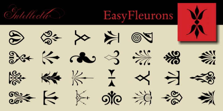 Easy Fleurons Two font preview