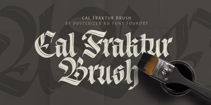Cal Fraktur Brush font preview
