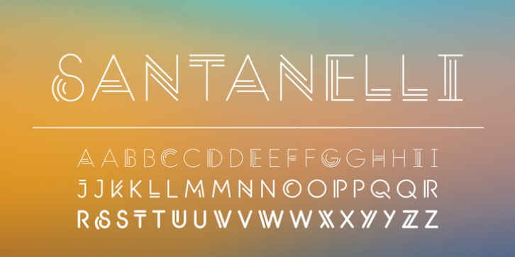Santanelli font preview