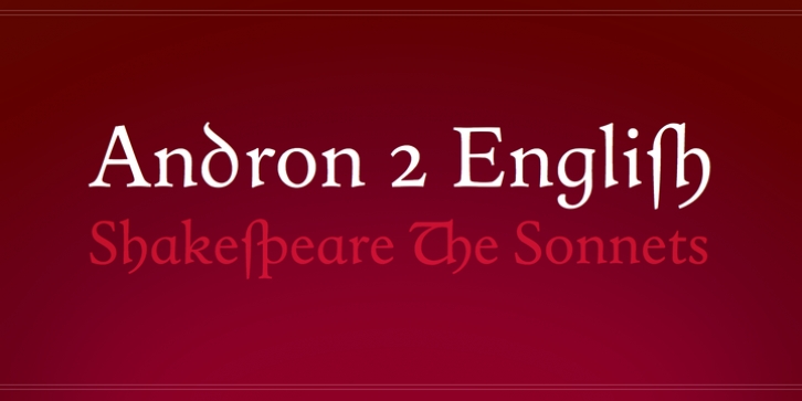 Andron 2 font preview