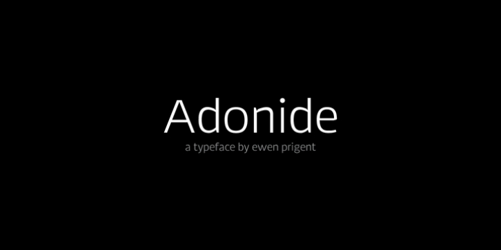 Adonide font preview