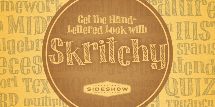 Skritchy font preview