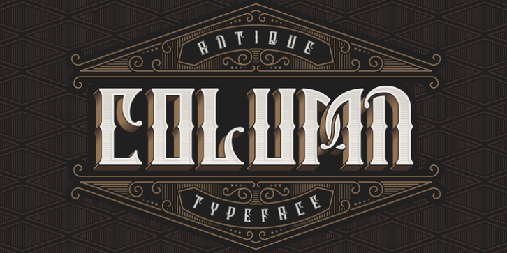 Column Typeface font preview