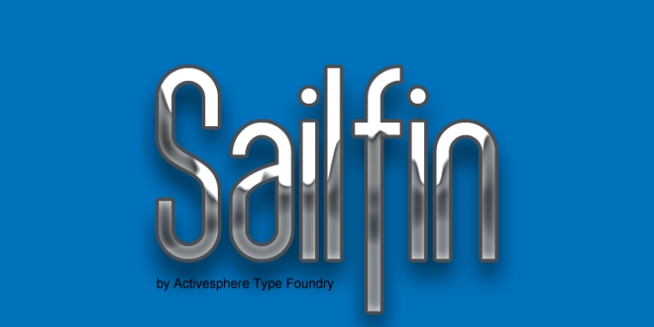 Sailfin font preview