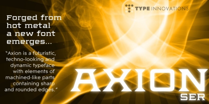 Axion SER font preview