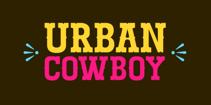Urban Cowboy font preview