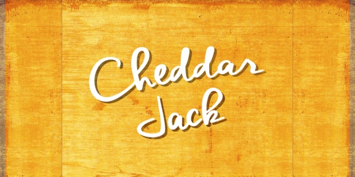 Cheddar Jack font preview