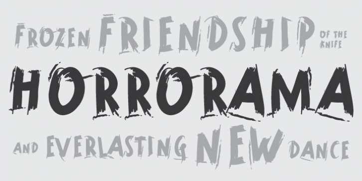 Horrorama font preview