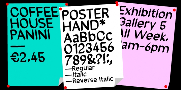 Poster Hand font preview
