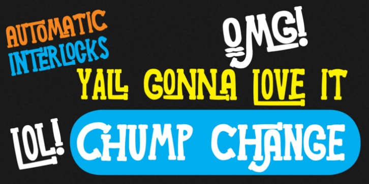 Chump Change font preview