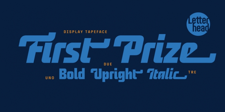 First Prize font preview