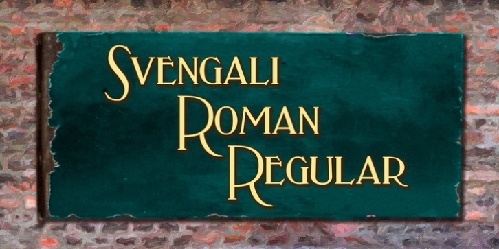 Svengali Roman font preview