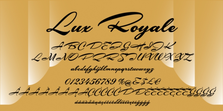 Lux Royale JF font preview