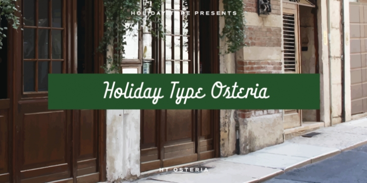 HT Osteria font preview