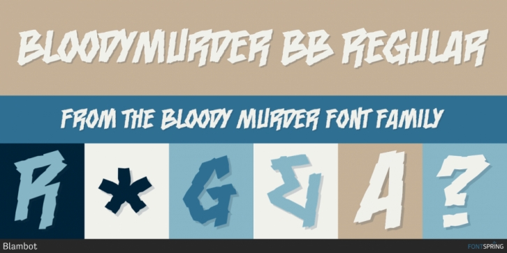 Bloody Murder font preview