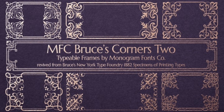 MFC Bruce Corners Two font preview