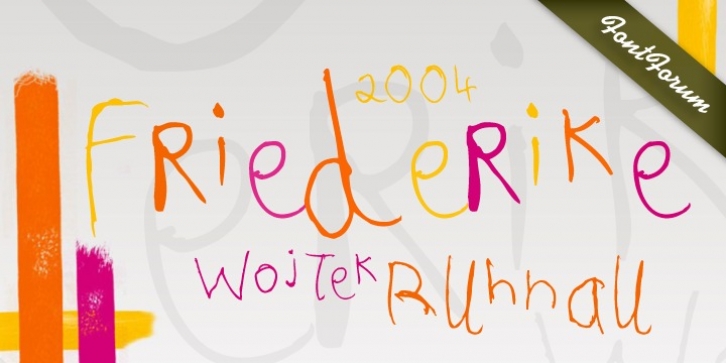 Friederike font preview