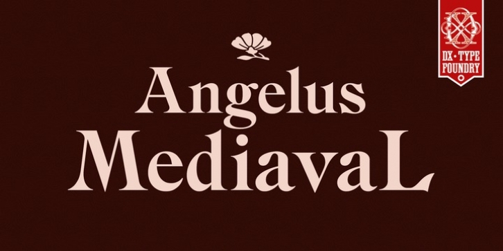 DXAngelus Mediaval font preview