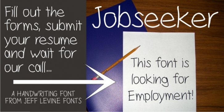Jobseeker JNL font preview