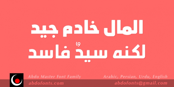 Abdo Master font preview