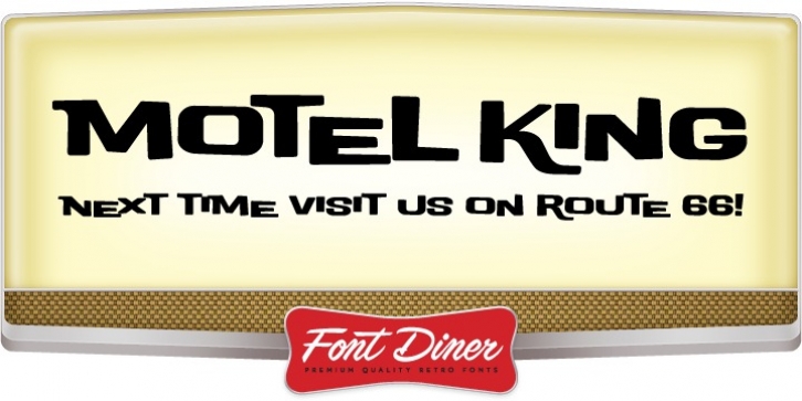 Motel King font preview