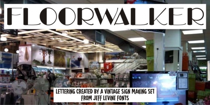 Floorwalker JNL font preview