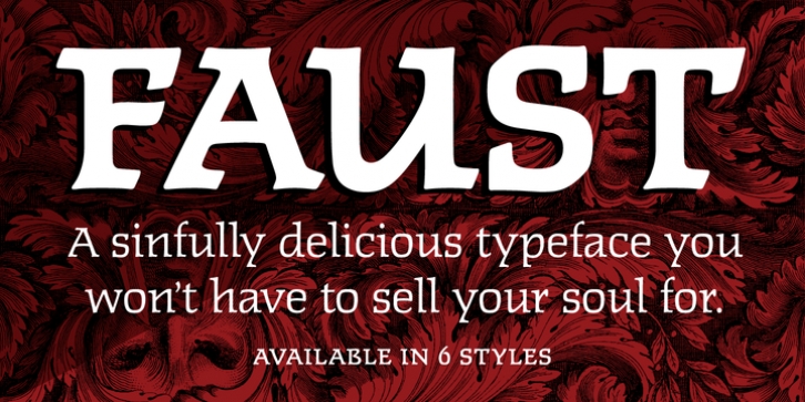Faust font preview